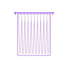 Buildings Window Curtains Ring Top Box Pleat Sticker Svg Vector, Free Vectors File